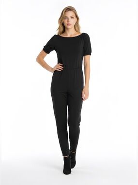 Misguided unitard. Bardot Cap sleeves. Size small waist seamed see pictures.